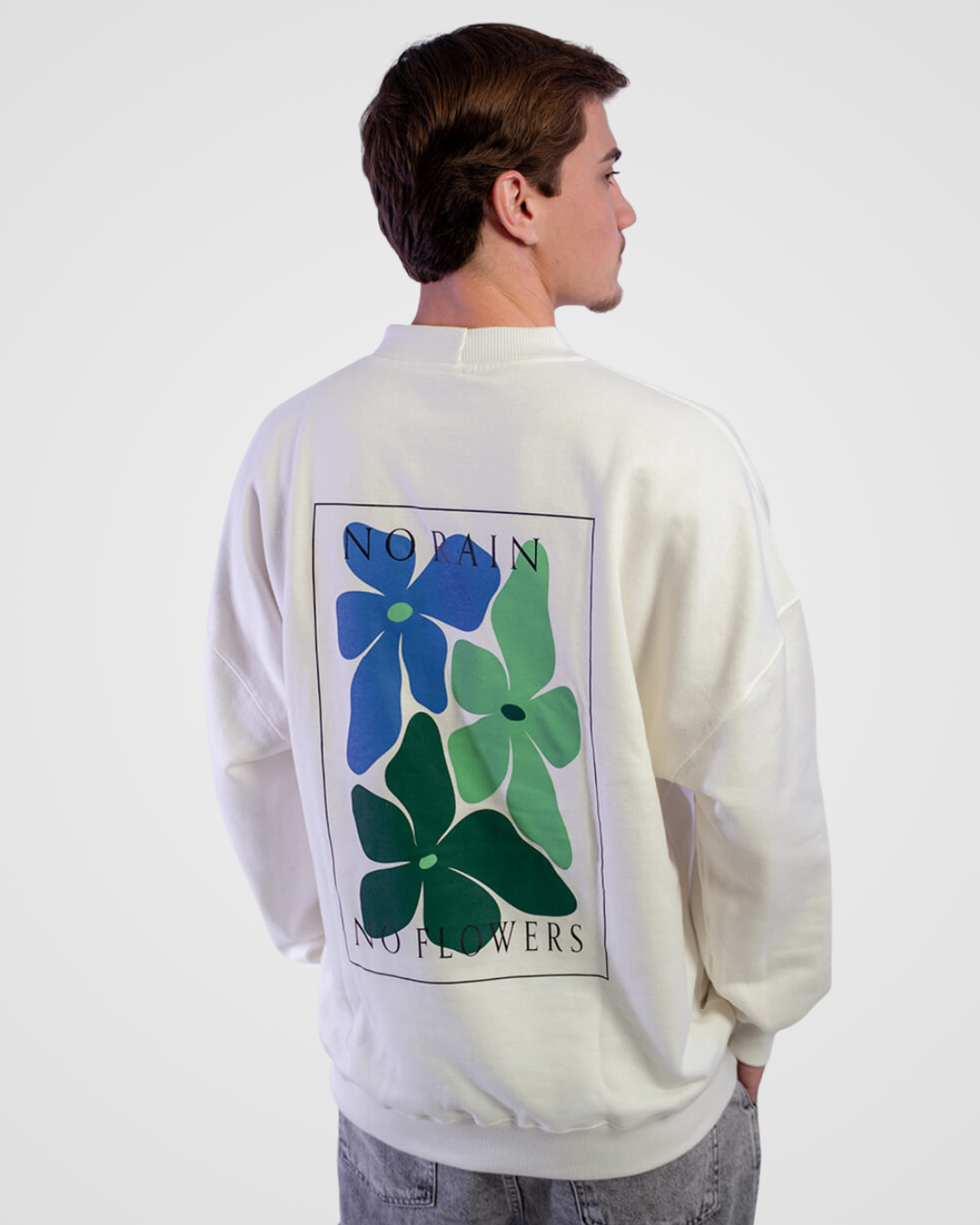 Moletom Oversized No Rain No Flowers Ms Concept