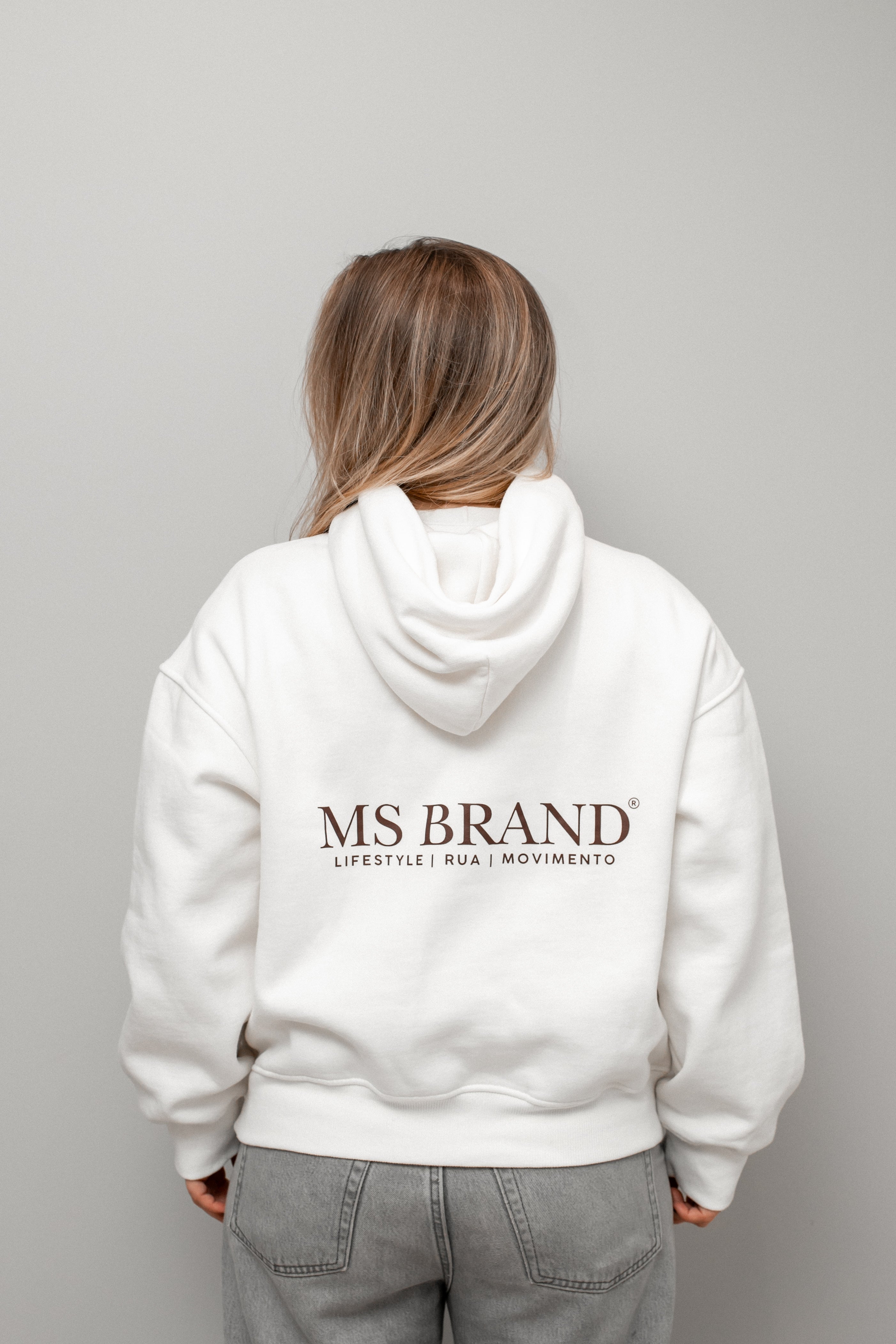 Moletom Boxy Off-White MS