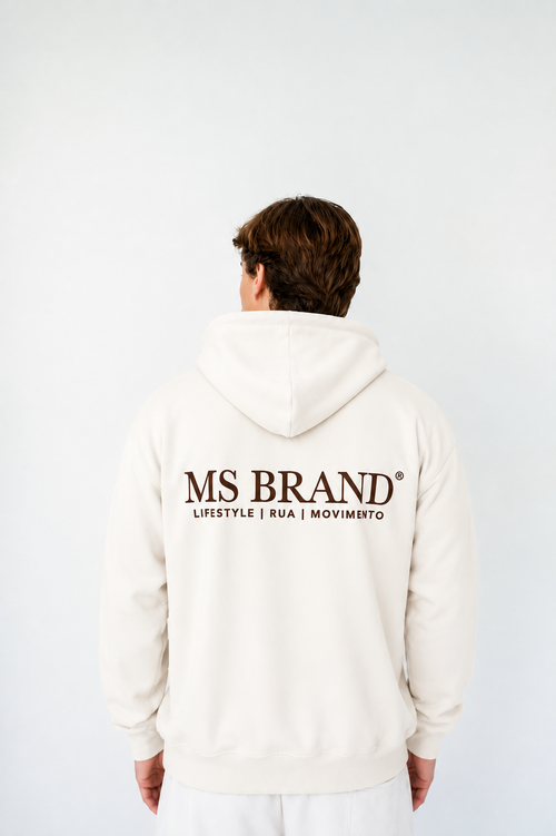 Moletom Boxy Off-White MS