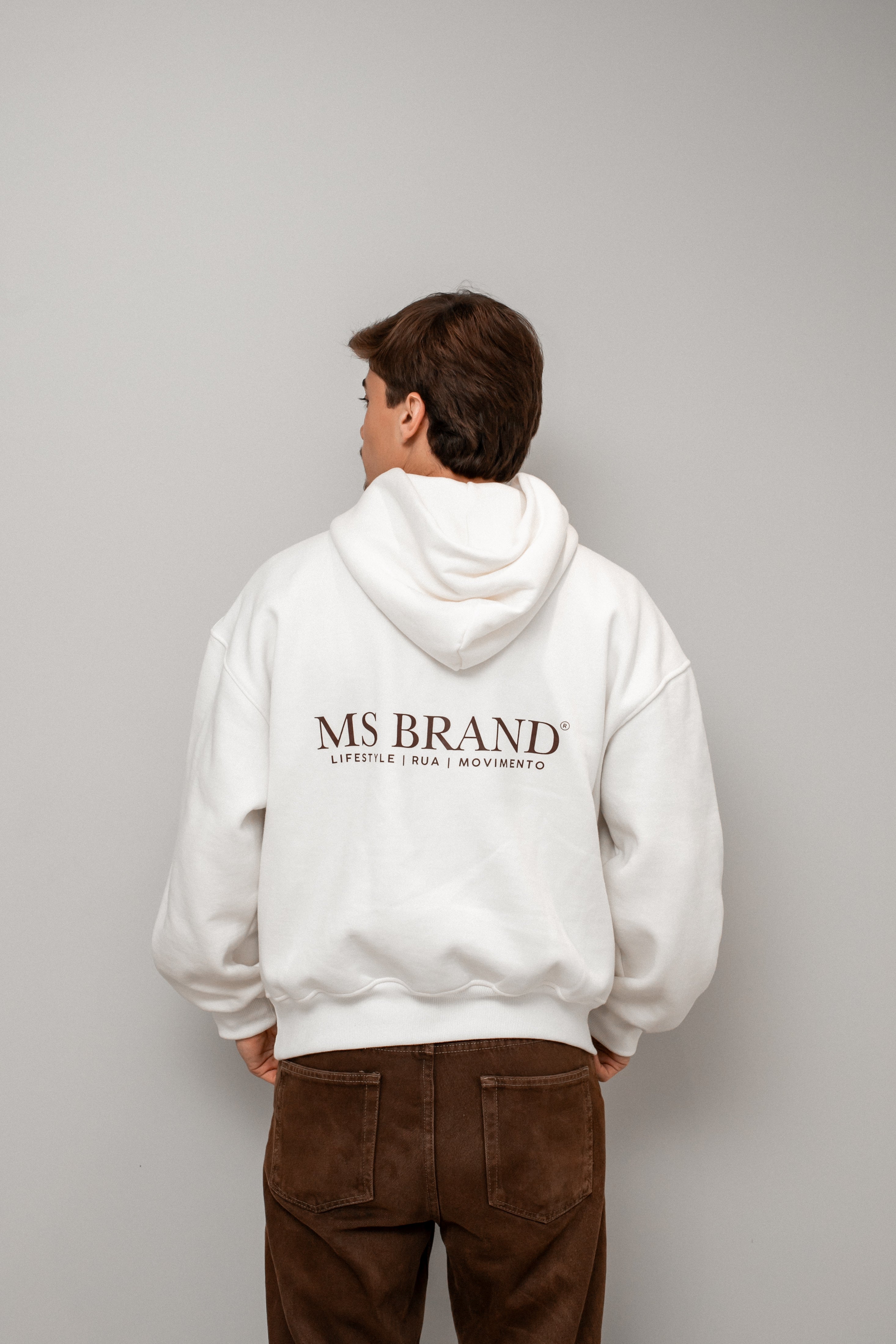 Moletom Boxy Off-White MS